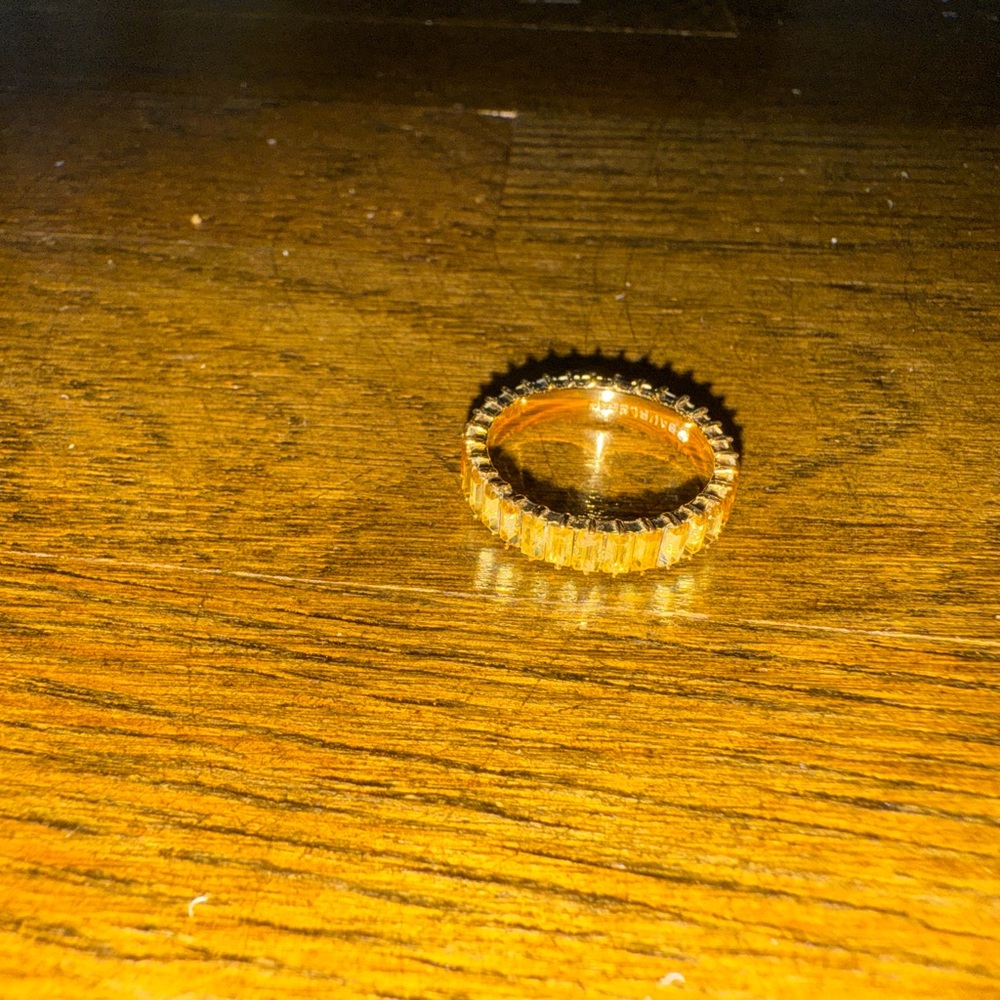 BaubleBar Gold Textured Ring